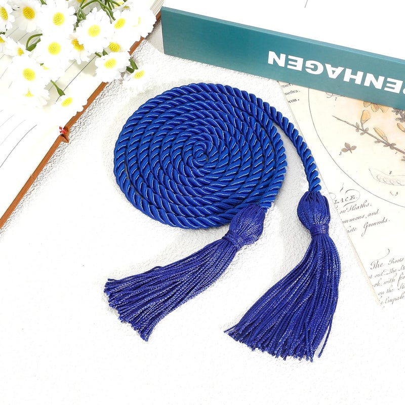 Leislam Graduation Honor Cords, Navy Blue Honor Cords, 2025 Graduation Cords with Tassel, Grad Cords, 67" Long Braided Cords for Bachelor Gown Graduation Decorations for Student Master Doctoral - Image 4
